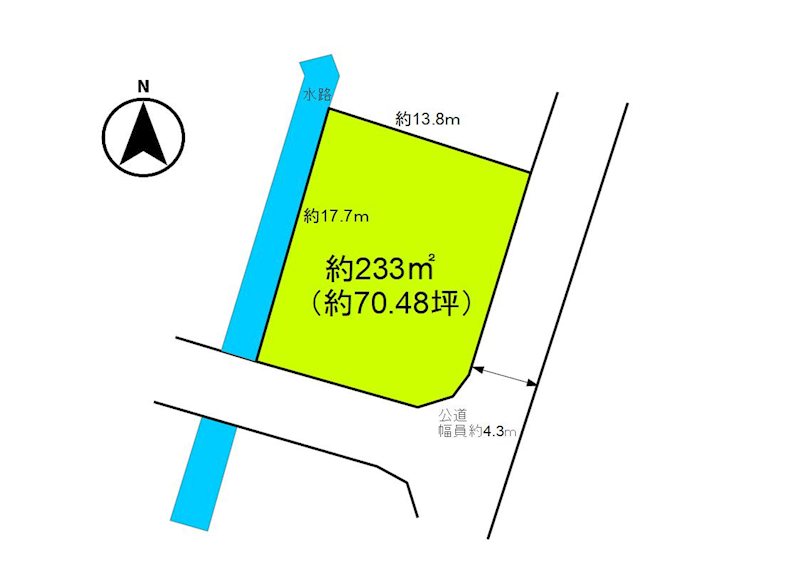 御代田町草越向原 土地 間取図・土地図