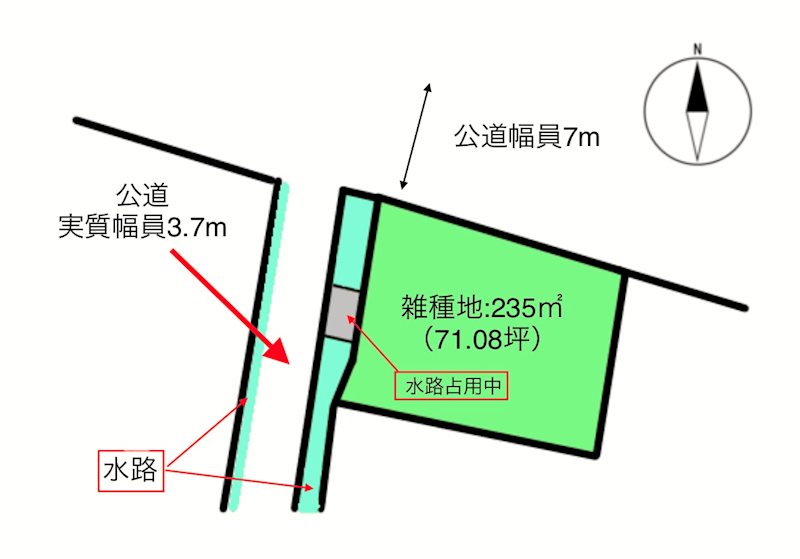 佐久市田口　土地 間取図・土地図