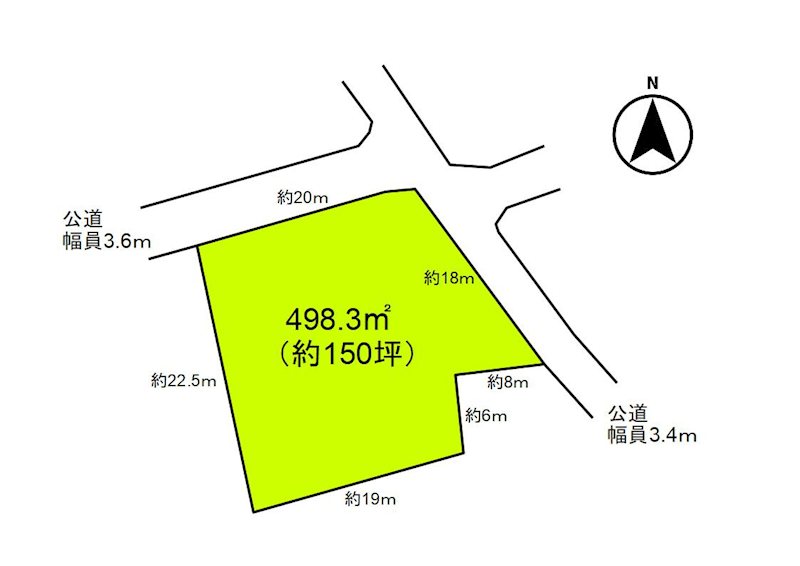 御代田町馬瀬口　土地 間取図・土地図