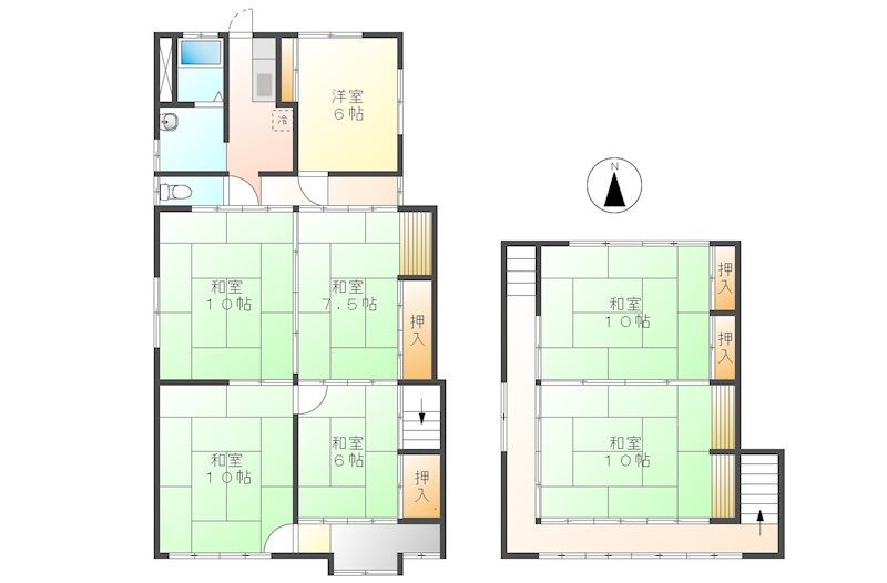 東御市本海野　中古戸建 間取図・土地図