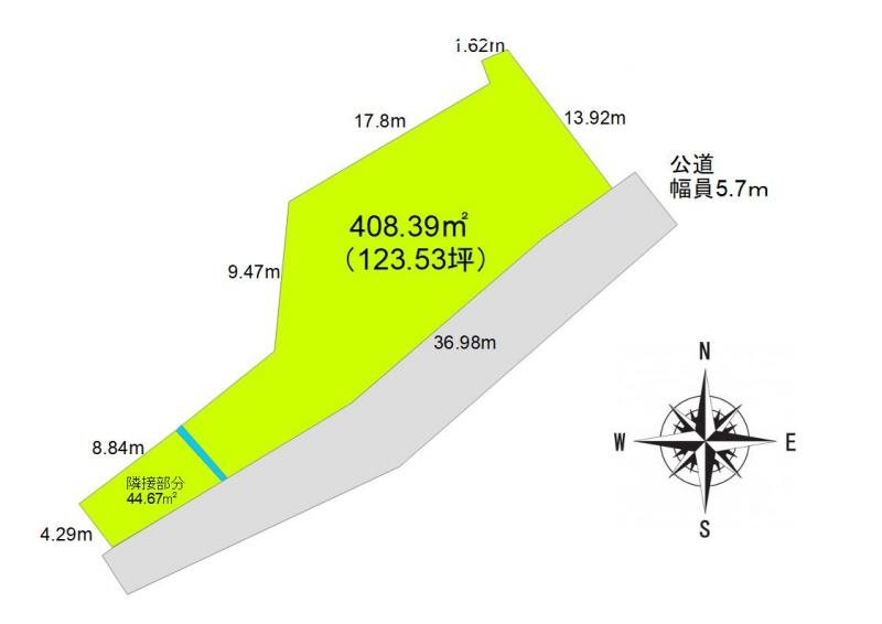 上田市上田　土地 間取図・土地図