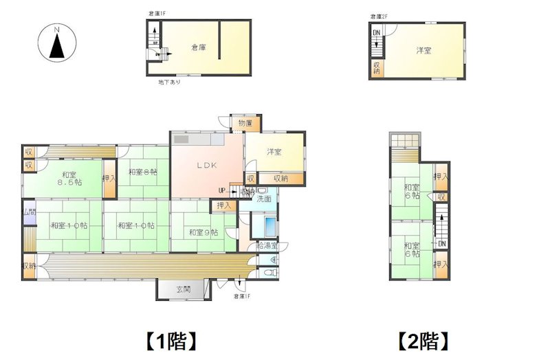 長野市安茂里　中古戸建 間取図・土地図