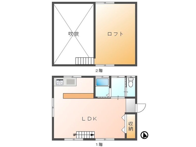 佐久市内山　中古戸建 間取図・土地図