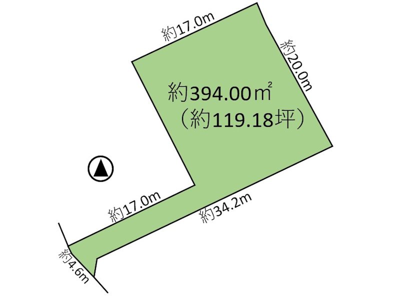 御代田町御代田　土地 間取図・土地図