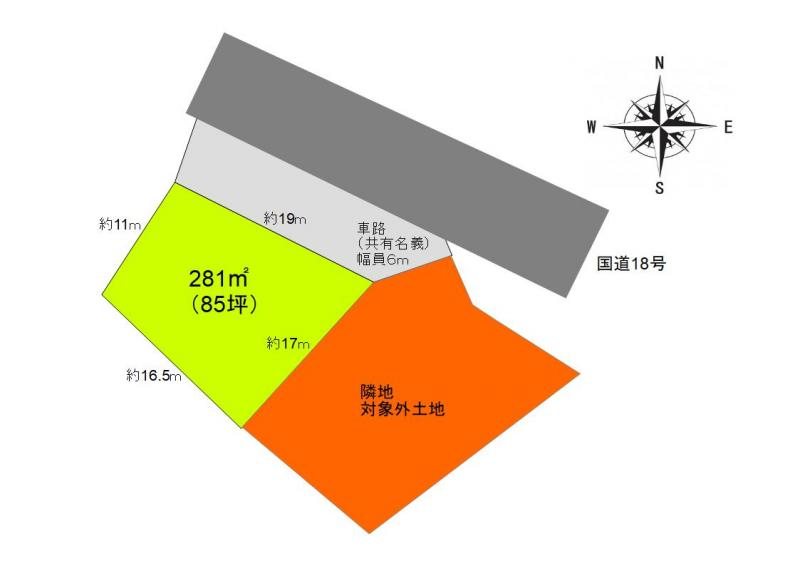 東御市常田　土地 間取図・土地図