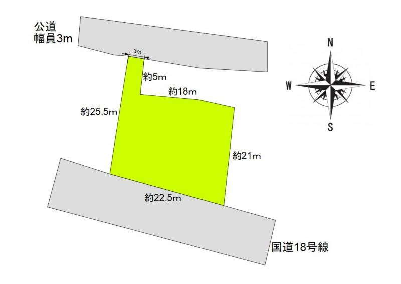上田市秋和　土地 間取図・土地図
