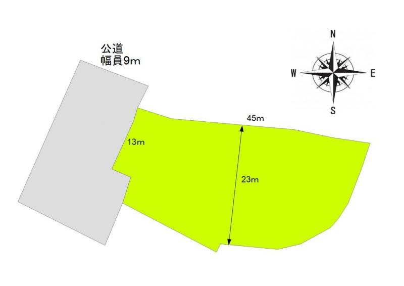 東御市田中　土地 間取図・土地図