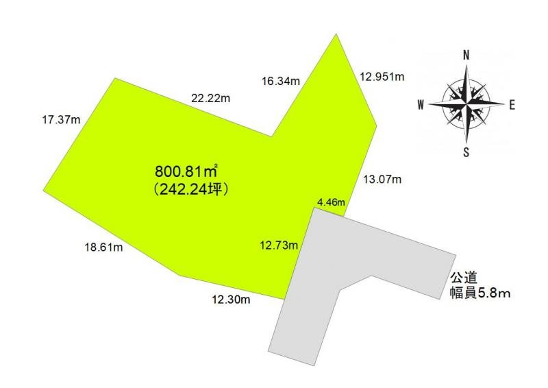 東御市滋野乙　土地 間取図・土地図