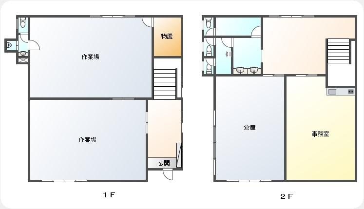 上田市東内　中古戸建 間取図・土地図