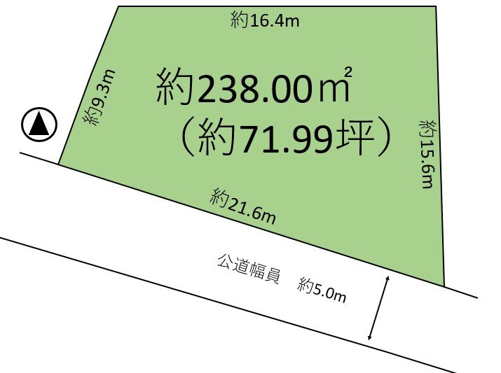 佐久市根々井　土地 間取図・土地図