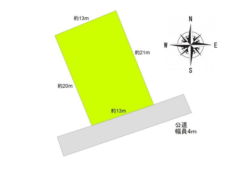 上田市別所温泉　土地 間取図・土地図