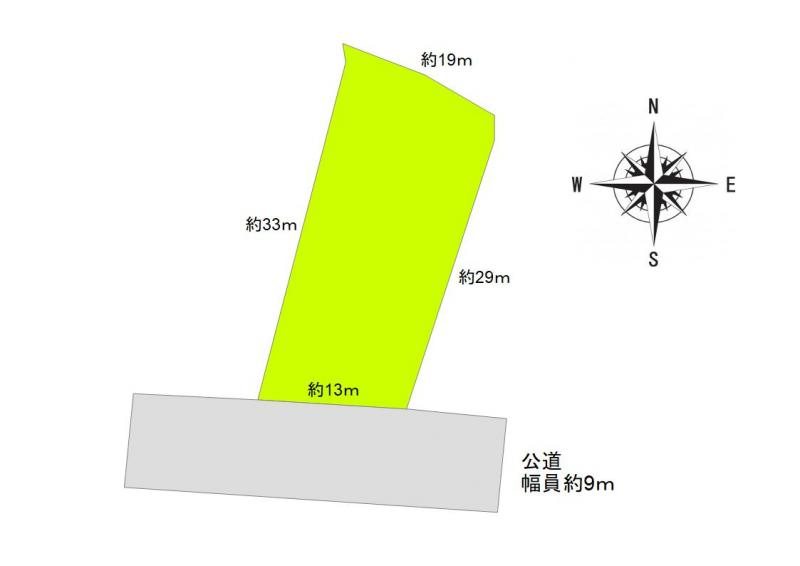 上田市福田（吉田）　土地 間取図・土地図