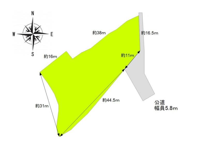 東御市鞍掛　土地 間取図・土地図