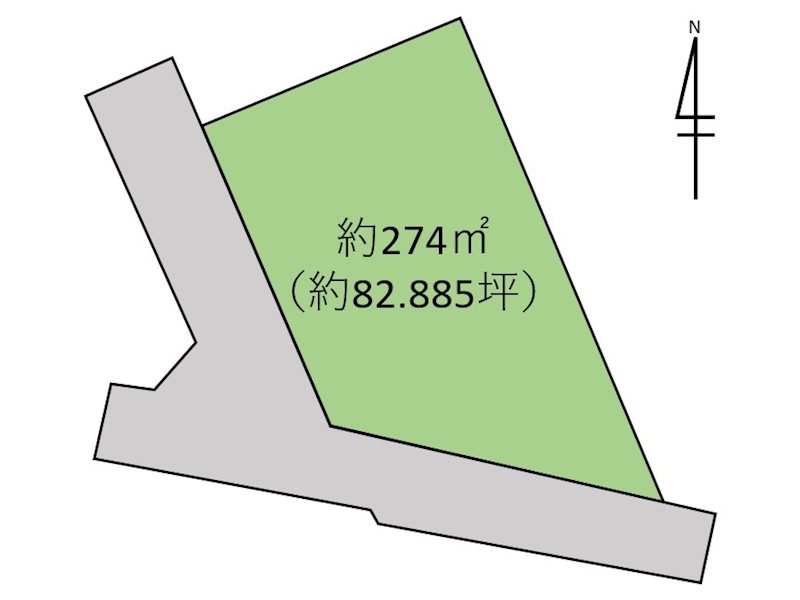小諸市甲　土地 間取図・土地図
