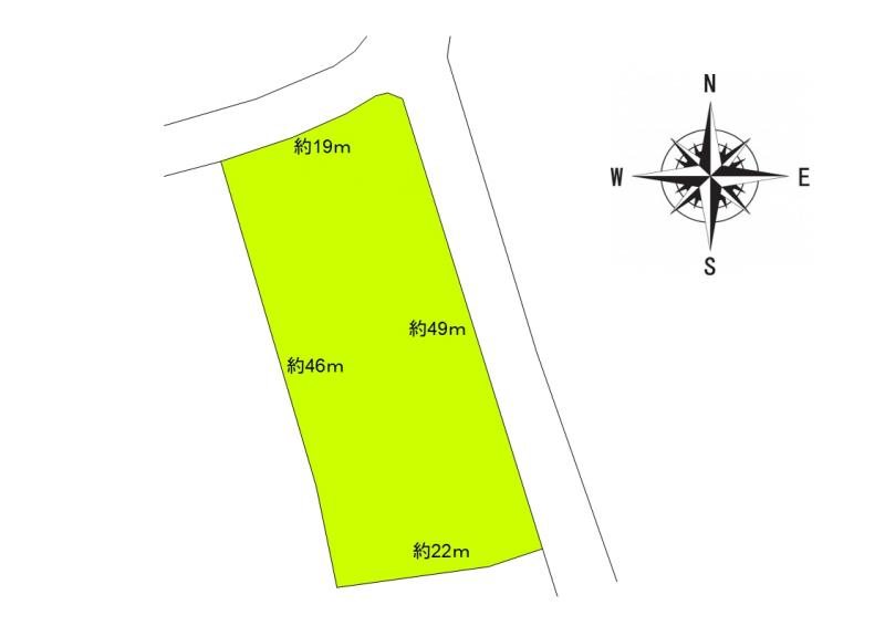 上田市真田町本原　土地 間取図・土地図