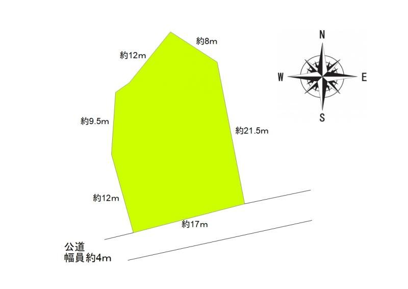 上田市岡　土地 間取図・土地図