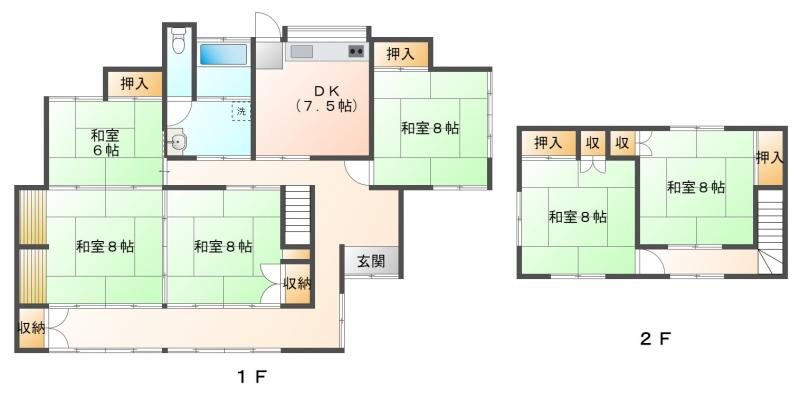 東御市加沢　戸建 間取図・土地図