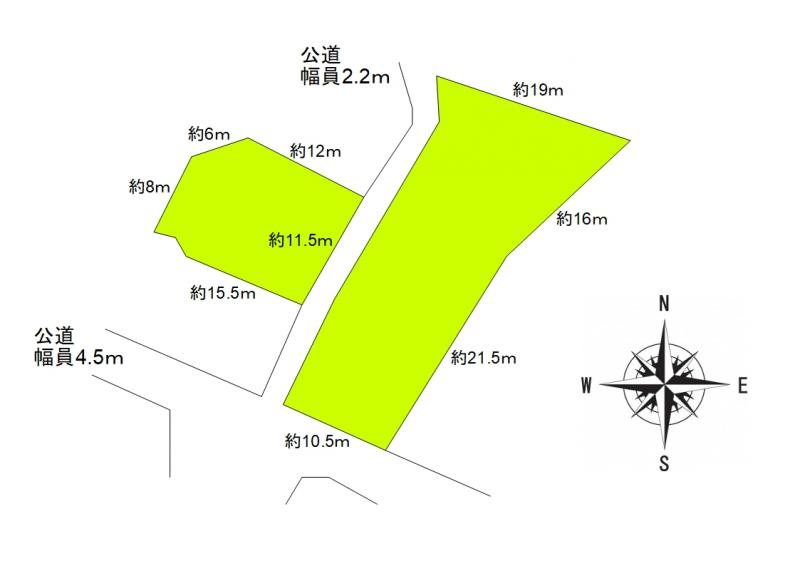 東御市加沢　戸建 間取図・土地図