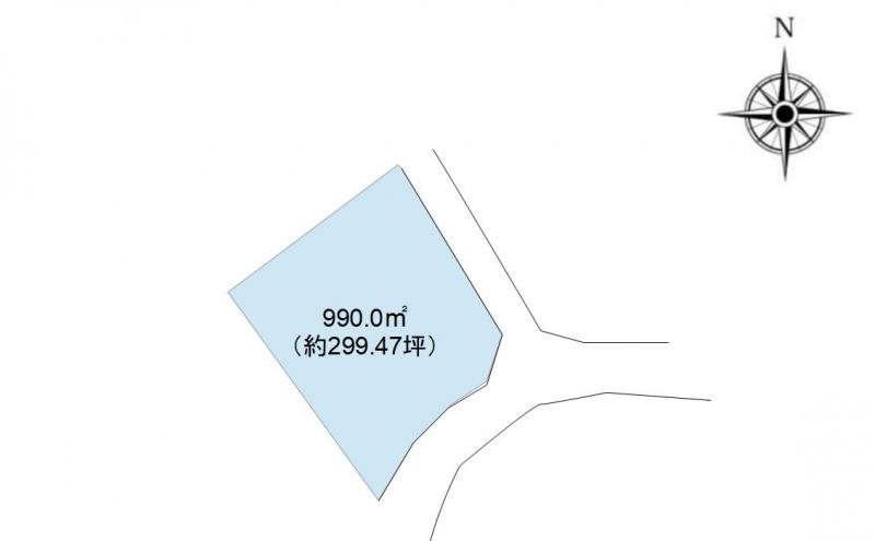 長野市大岡丙　土地 間取図・土地図