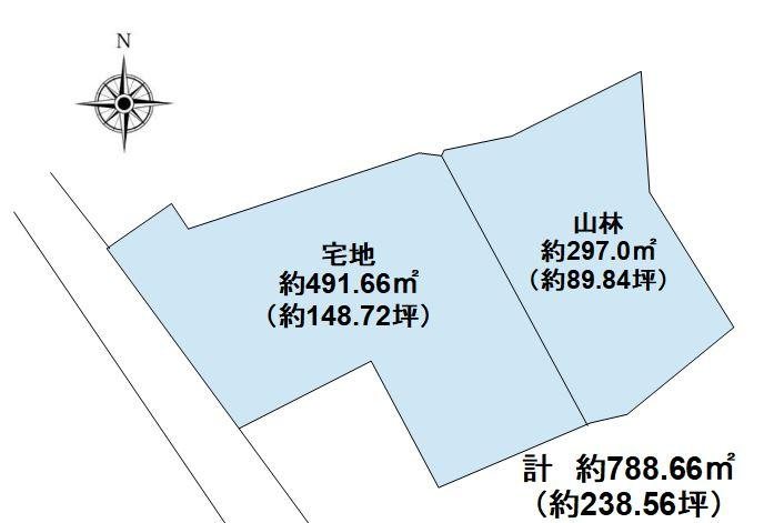 千曲市戸倉　土地 間取図・土地図