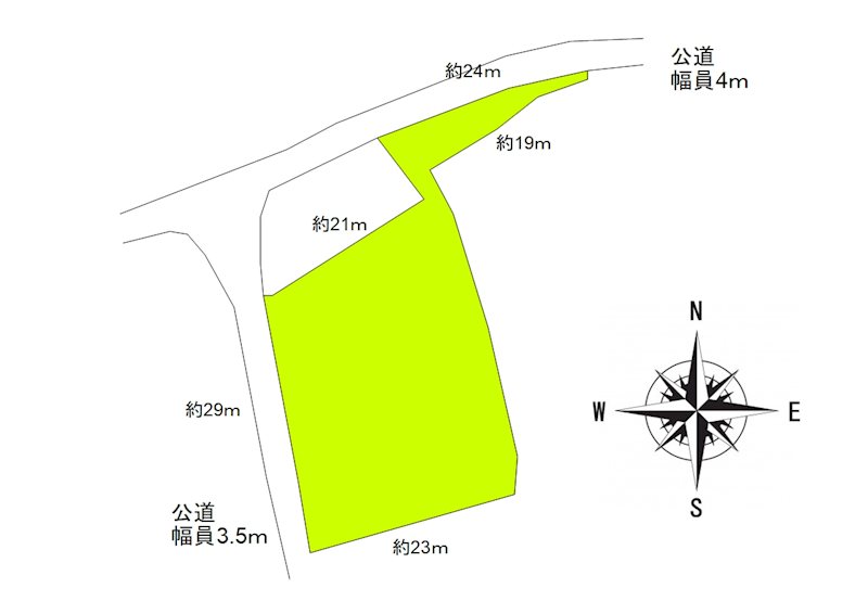 東御市滋野甲　土地 間取図・土地図