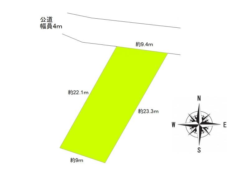 上田市生田　土地 間取図・土地図