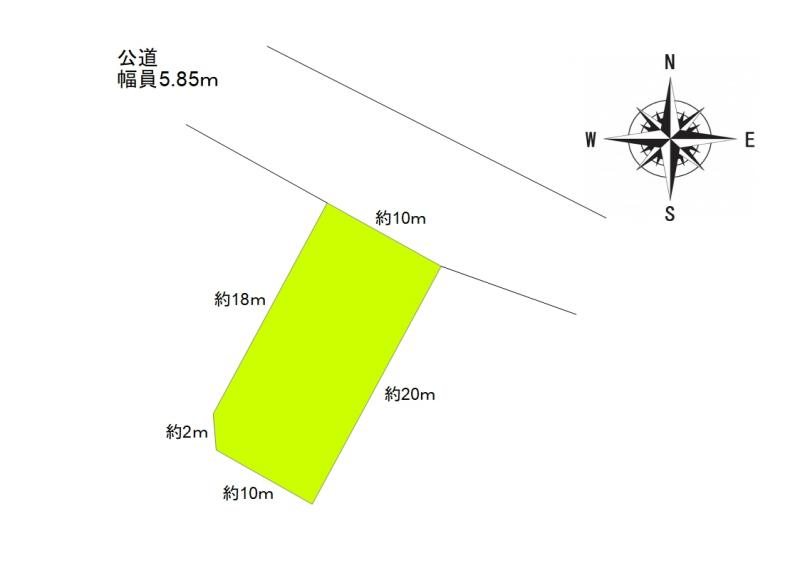 上田市踏入　土地 間取図・土地図