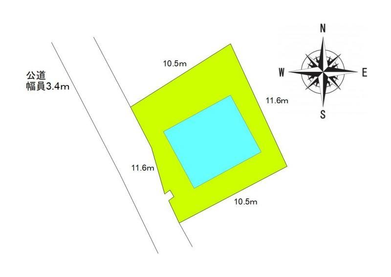上田市住吉　中古戸建 間取図・土地図