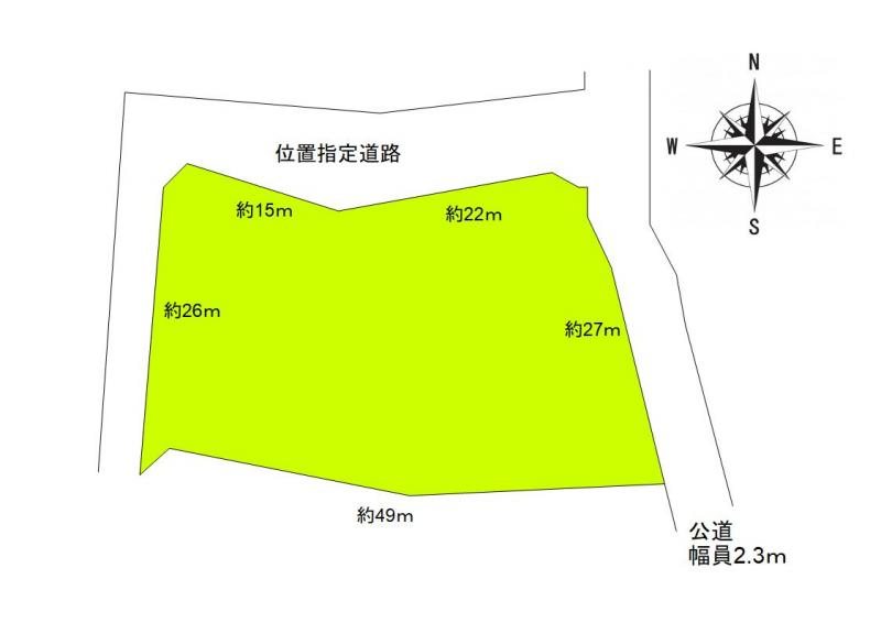 上田市五加　土地 間取図・土地図