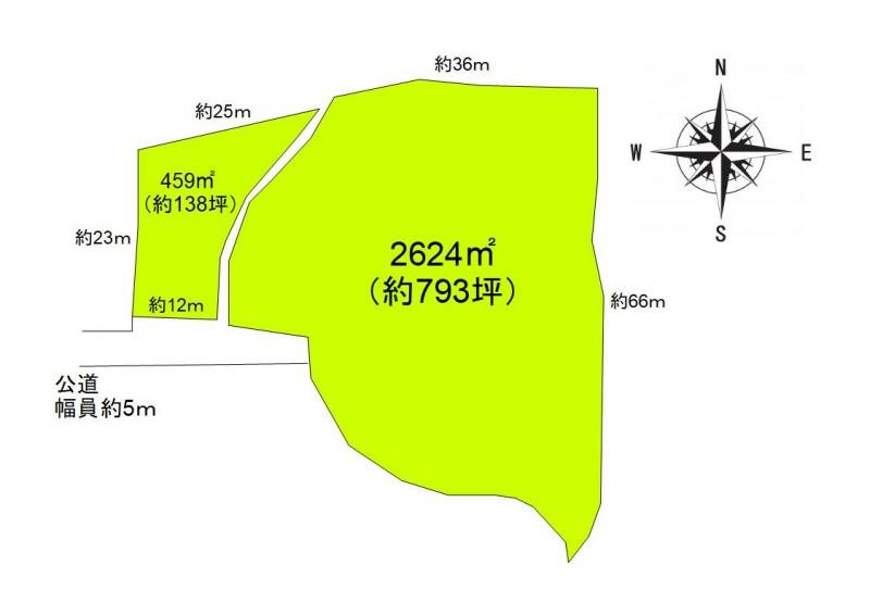 上田市五加　土地 間取図・土地図