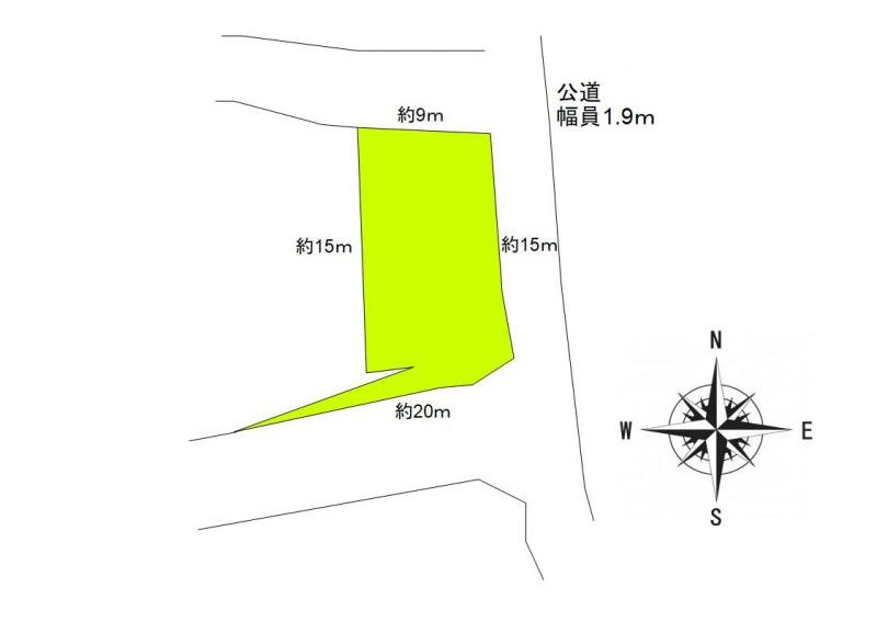 上田市五加　土地 間取図・土地図