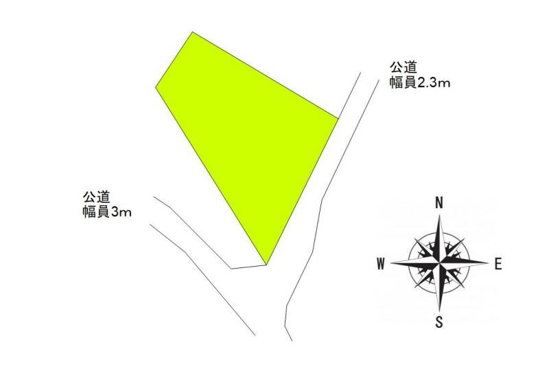 上田市生田　土地 間取図・土地図