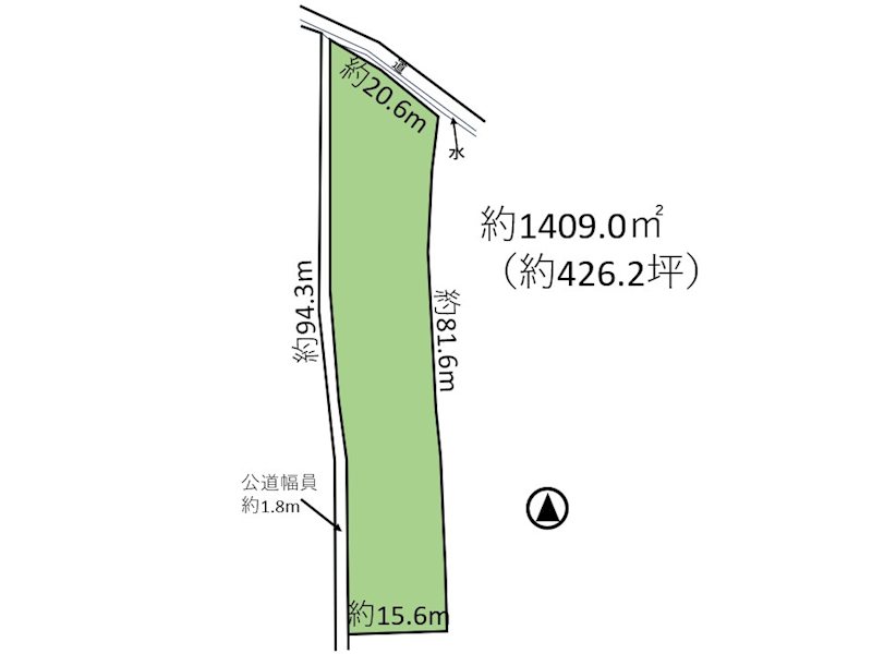 佐久市平賀　土地 間取図・土地図