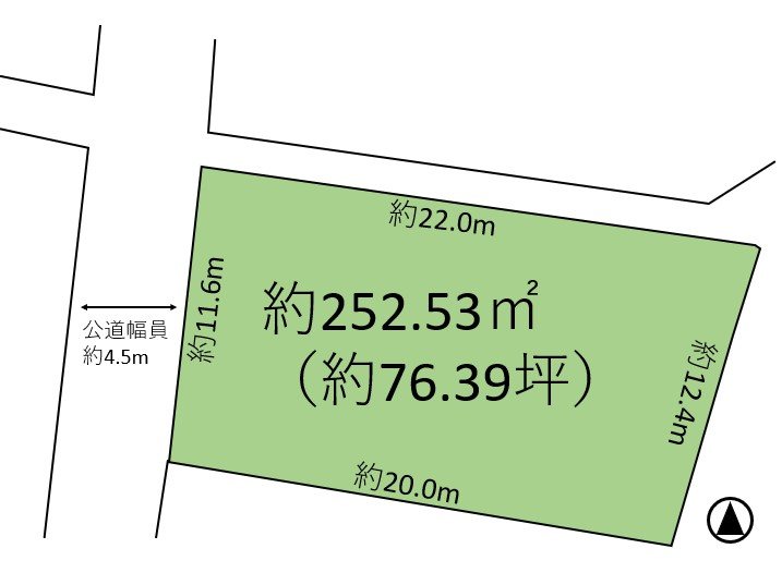 佐久市塩名田　土地 間取図・土地図