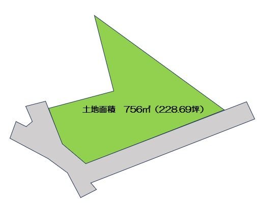 佐久市高柳　土地 間取図・土地図