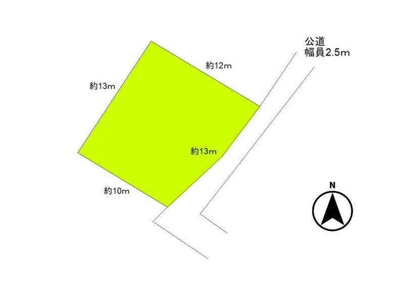 上田市上塩尻　土地 間取図・土地図