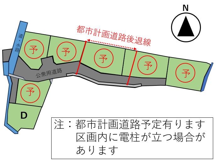 上田市五加　土地 間取図・土地図
