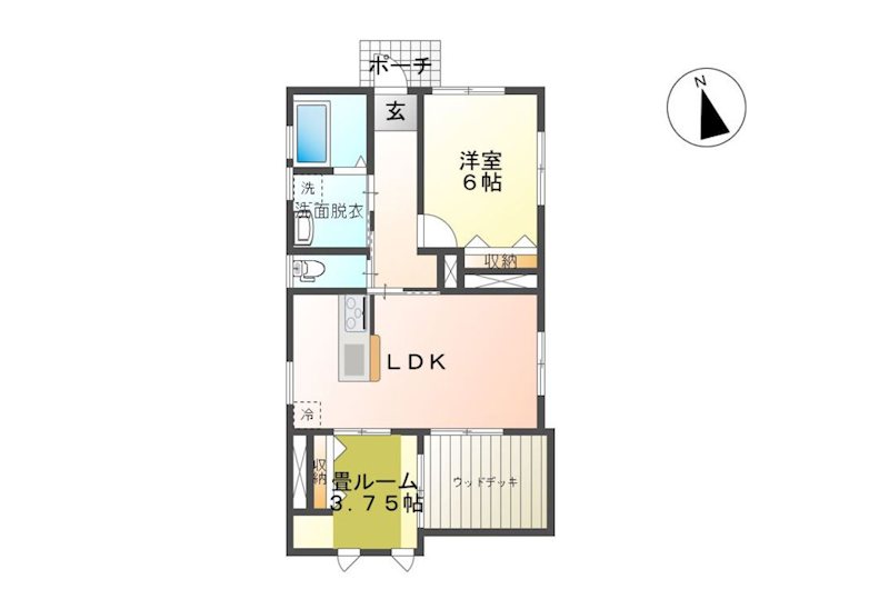 須坂市馬場町　分譲　平家建て 間取図・土地図