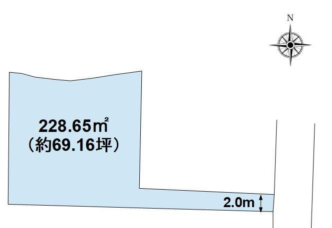 長野市吉田２丁目　土地 間取図・土地図