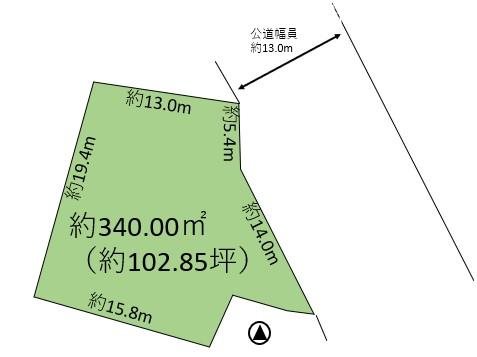 東御市島川原　土地 間取図・土地図