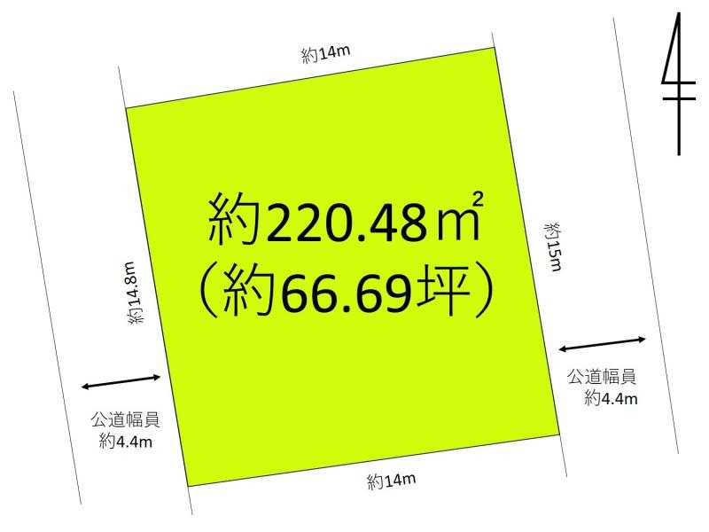 上田市腰越　土地 間取図・土地図