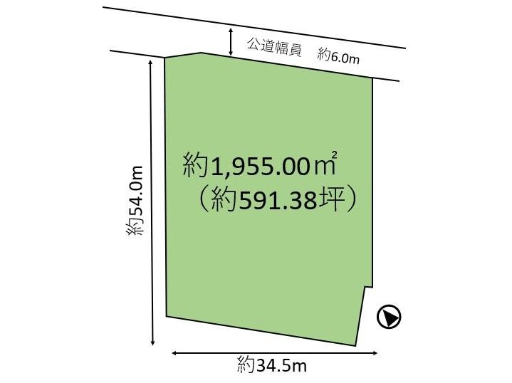 上田市踏入　土地 間取図・土地図