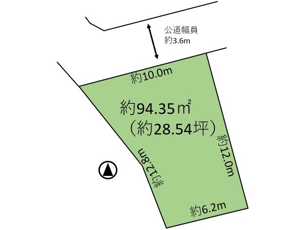 佐久市原　土地 間取図・土地図