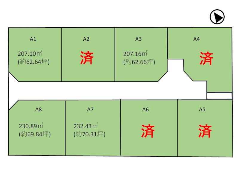 佐久市志賀 分譲地 間取図・土地図