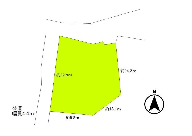 上田市殿城　土地 間取図・土地図