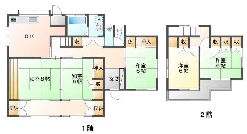 【商談中】東御市祢津　中古戸建 間取図・土地図