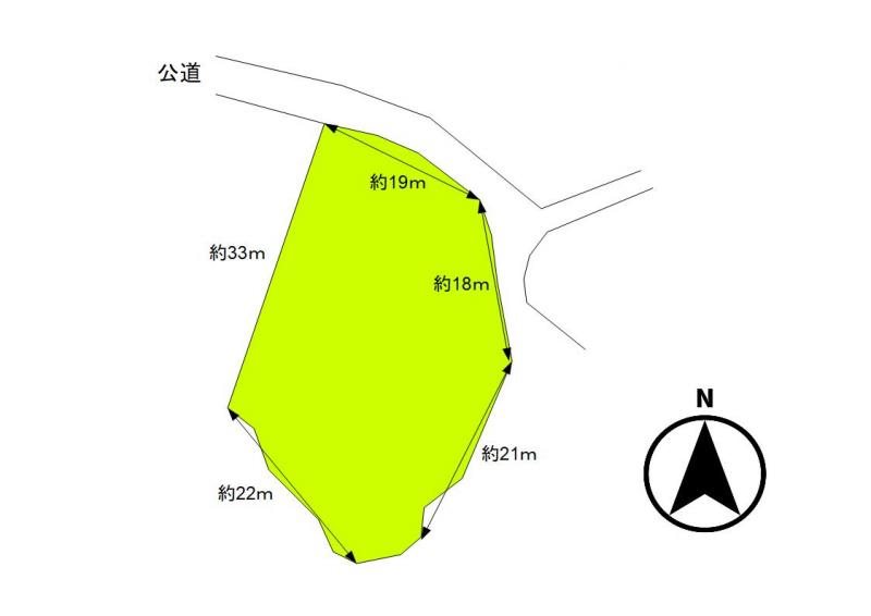 上田市上野　土地 間取図・土地図