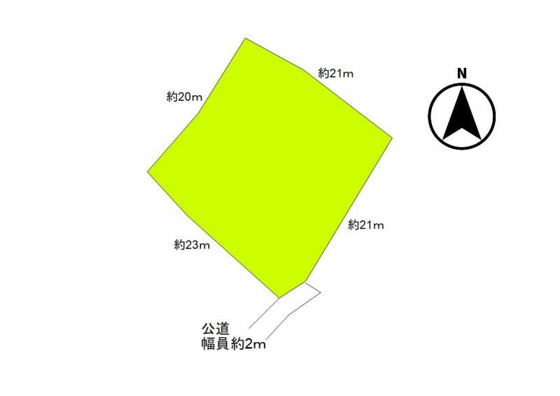 東御市滋野乙　土地 間取図・土地図