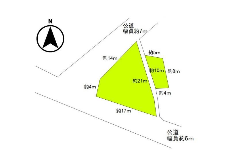 上田市真田町本原　土地 間取図・土地図
