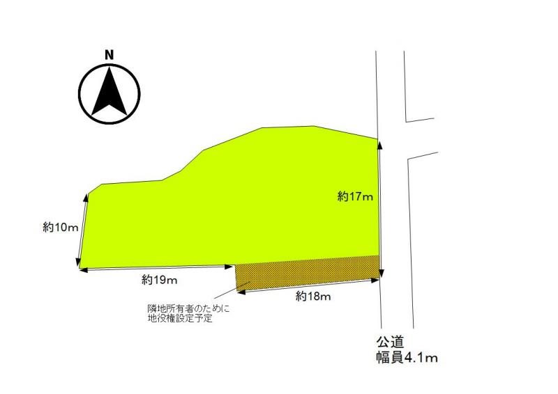 上田市塩川　中古戸建 間取図・土地図